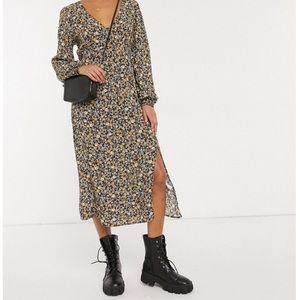 Cotton On Floral Midi Dress Size Large (L) - NWT